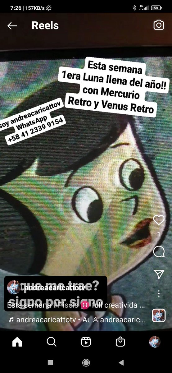 andreacaricatto's tweet photo. Esta semana 
#Geminis ♊ dinero a monton
#Tauro ♉ una buena experiencia
#Aries ♈ familia feliz
1era Luna llena del año!!
con Mercurio 
Retro y Venus Retro
 Hagamos tu pronóstico 2022 soy @andreacaricattotv Instagram
#CARICATTO 
+58 41 2339 9154
Venezuela 🇻🇪 04123399154 https://t.co/mH00pQgNMl