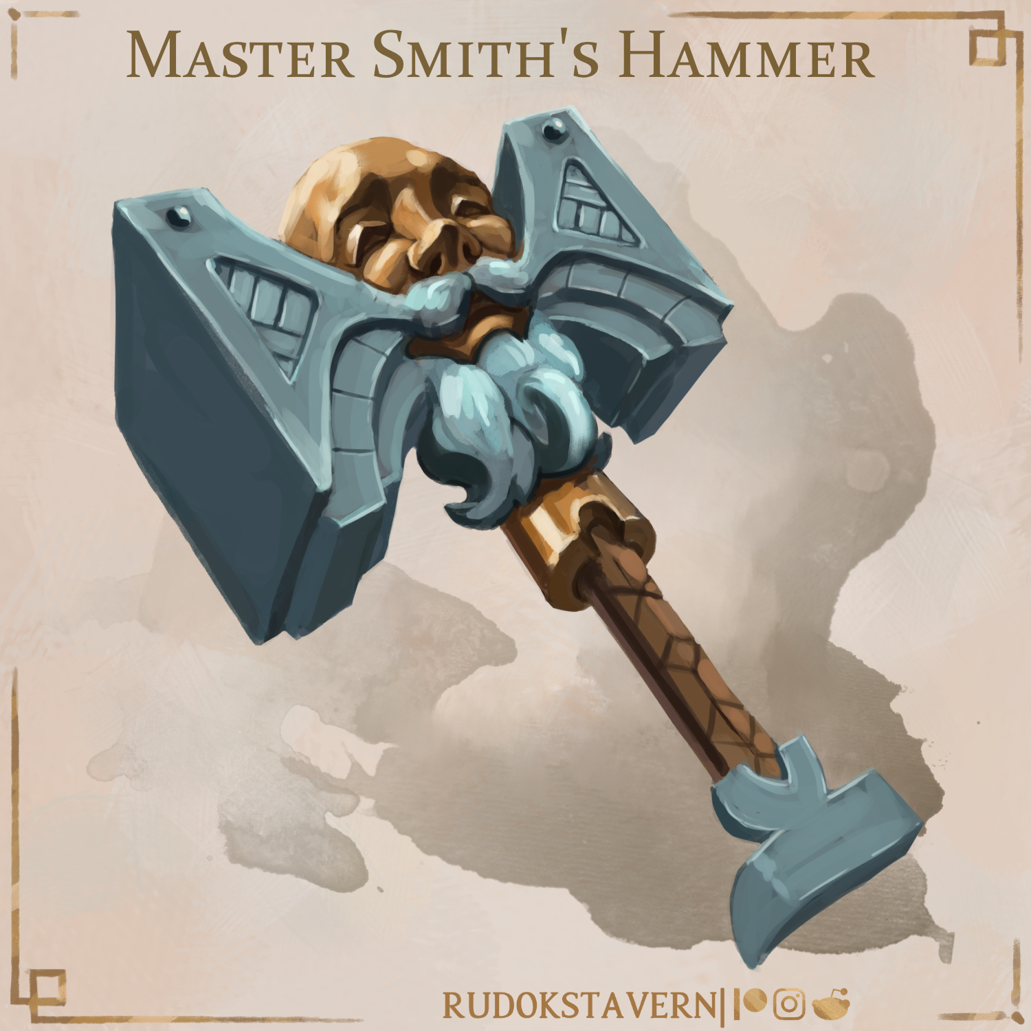 Rudok's Tavern on Twitter "Master Smith's Hammer DnD dnd5e dndart dungeonsanddragons 