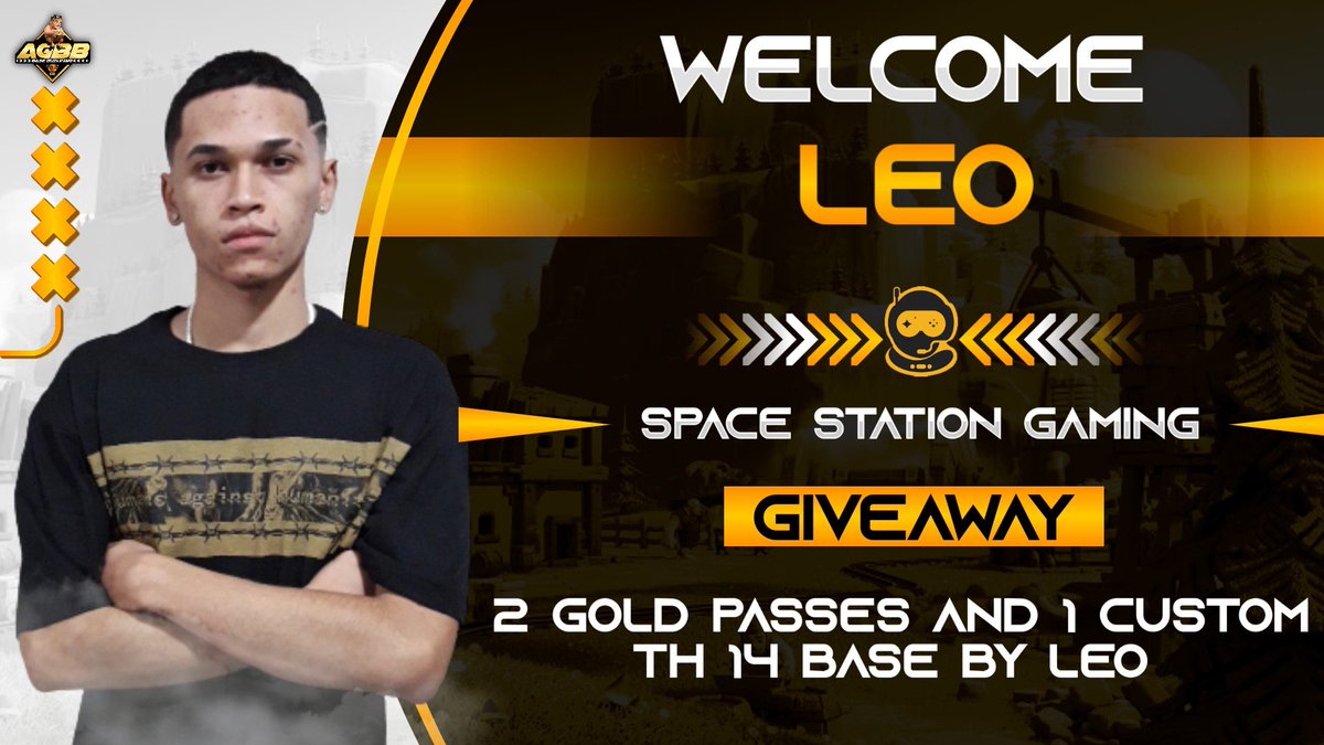 AG_BaseBuilding's tweet photo. 👷‍♂️New TH 14 builder👷‍♂️

🔥@Leo1_coc from @SpaceStationCOC🔥

🎉Giveaway to welcome him🎉
• x2 Gold Passes
• Custom base by Leo

📥Requirements📥
• Follow @AG_BaseBuilding &amp; @Leo1_coc 
• Like and Retweet this tweet

https://t.co/EfGospBzRF https://t.co/RZeLCxD9iH