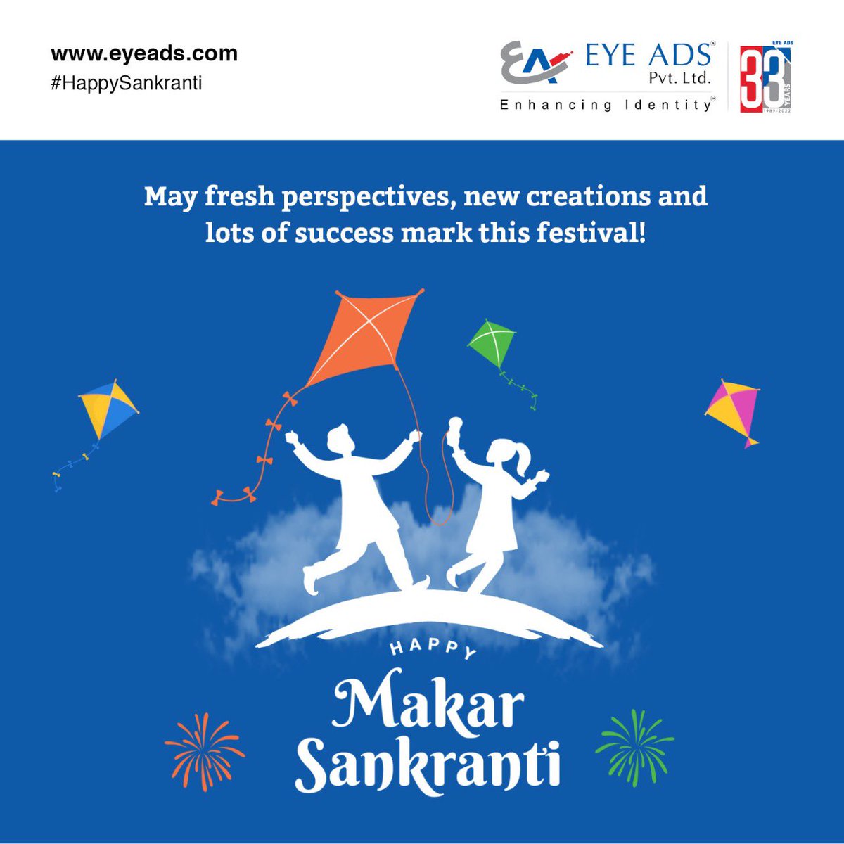 eyeadsofficial's tweet photo. May this Makar Sankranti fill your life with joy, happiness, and love. Wishing you and your family a very Happy Makar Sankranti!
#EyeAds #EnhancingIdentity #HappyMakarSankranti #HappySankranti #Success #NewBeginnings https://t.co/GuLNwjVbyr
