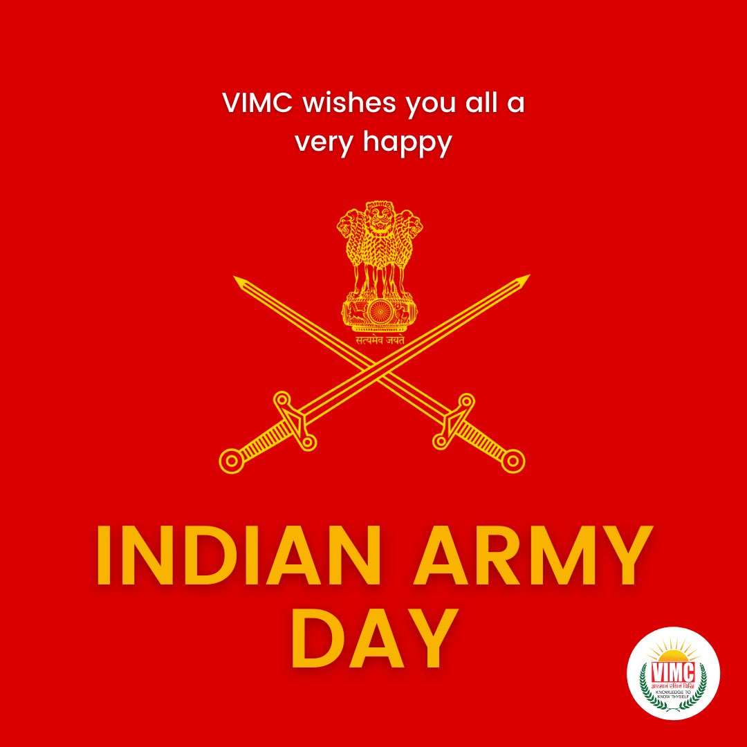 vsjmcdelhi's tweet photo. Let us celebrate our #Army by saluting all of them for their bravery and patriotism. Happy Indian Army Day!
#IndianArmyDay2022
#ArmyDay #JaiHind
#Vimcdelhi #Vipsdelhi #journalism https://t.co/P1idyQPc0N