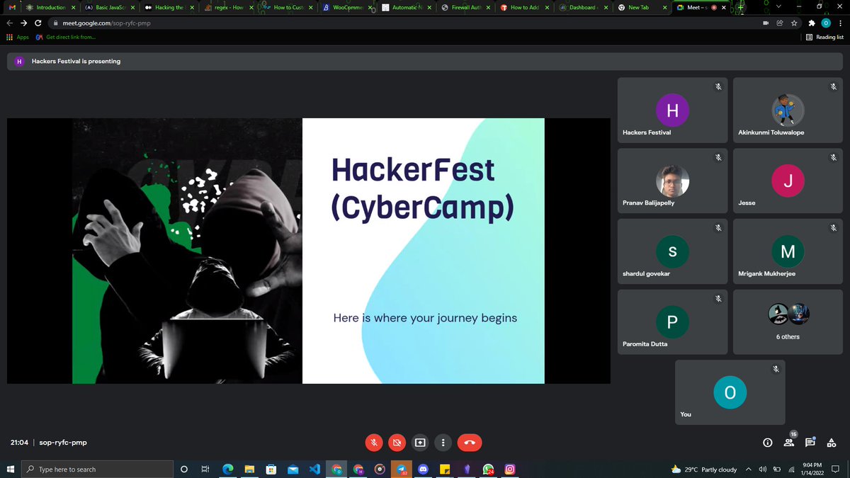 hackersfestival's tweet photo. And it begins
As we finished our onboarding event and questions started rolling in, the tears wanted to roll in as well. Why?. Cause it was finally coming to pass 30 mentors 30 mentees 3months.
Watch out and listen in cause soon, New Giants will Emerge!!!
#Cybercamp #HackerFest https://t.co/4K2hPxaLtV