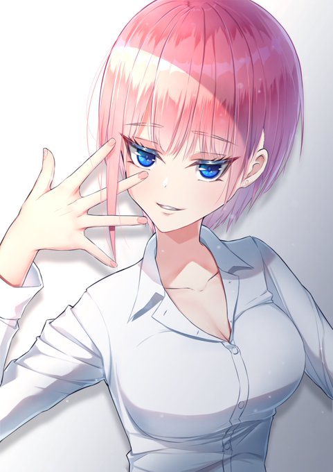 Neonill-ネオニルさんがTwitterに投稿した中野一花(五等分の花嫁)のイラスト。