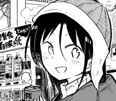 桐谷さん作画中。あったか～いのが飲みたい季節🐗 