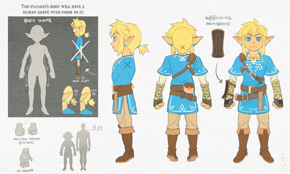 ekacuzU's tweet photo. Link plushie concept for a upcoming collab https://t.co/twPvf8czSv
