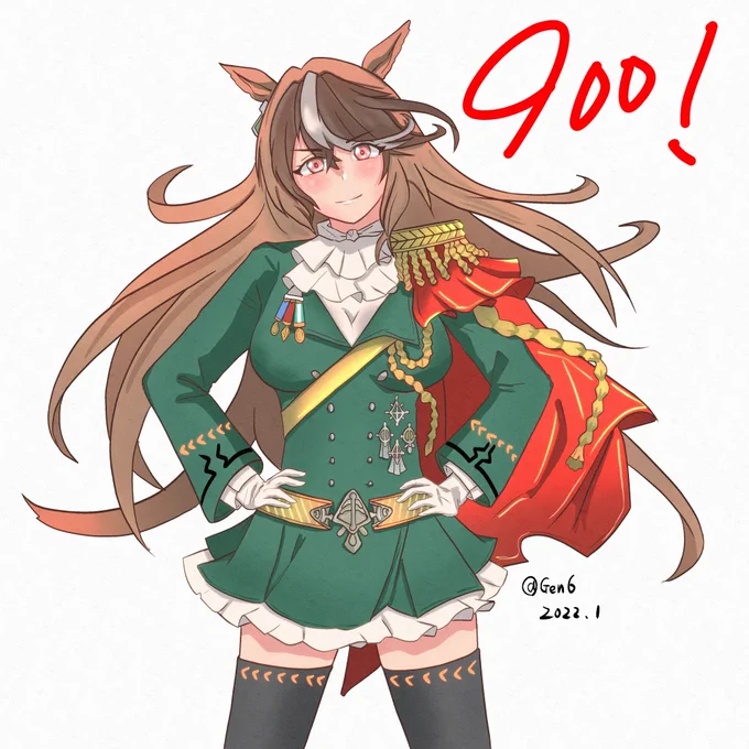 フォロワー900ありがとう記念描きました。
シンボリルドルフは顔がいいよな。 
