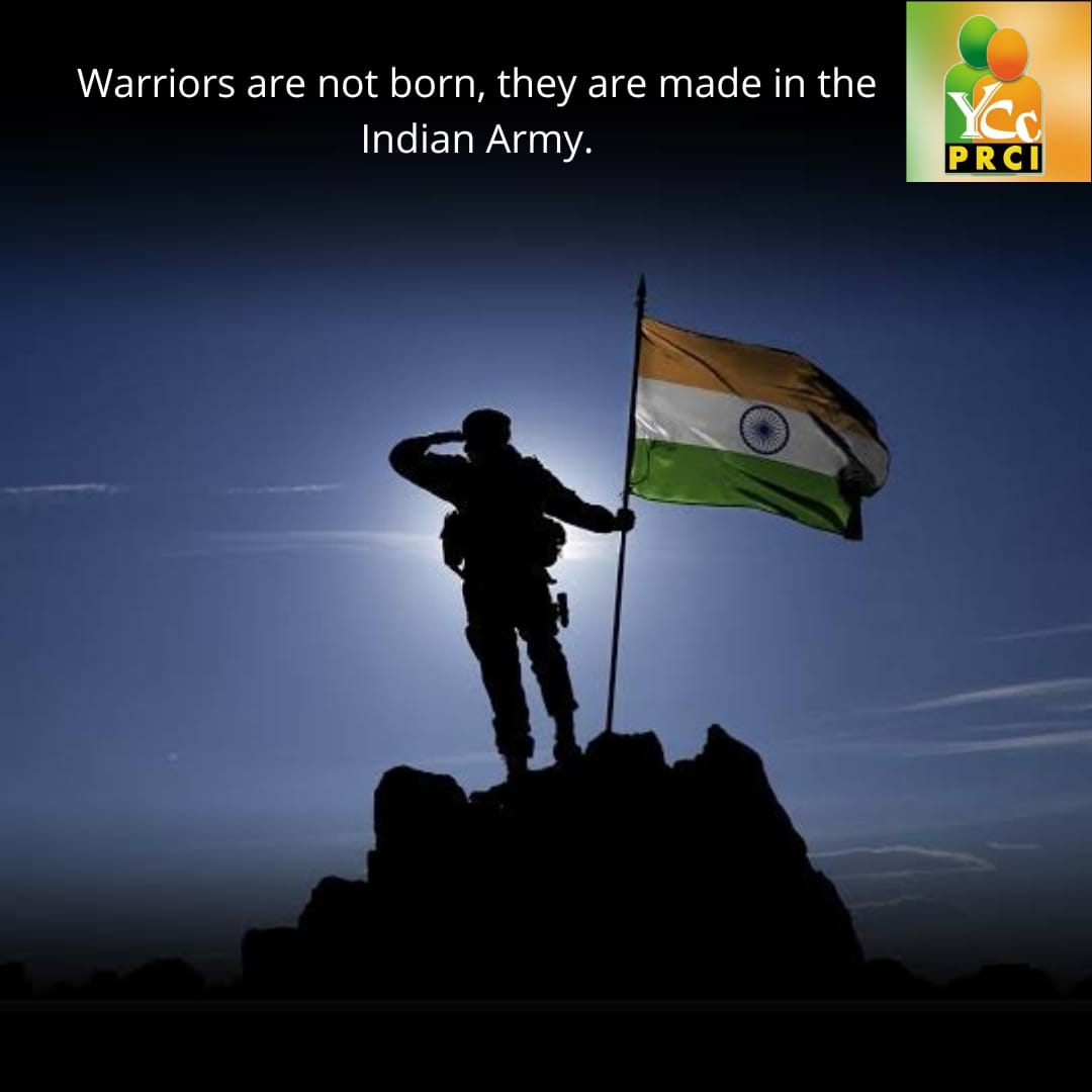 YccNational's tweet photo. Today, let's all celebrate the people who risk their lives for welfare and security. Happy Army Day!

 #ArmyDay2022 #indianarmyday https://t.co/F9k5T0wnNz