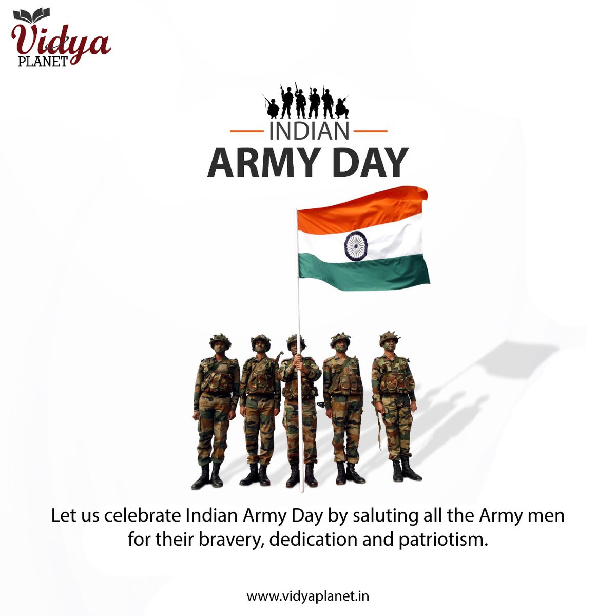 vidya_planet's tweet image. Let us celebrate indian army day by saluting all the army men for their bravery, dedication and patriotism.
.
.
.
.
.
#indianarmyfan #indianarmyofficer #indianarmyforlife #indianarmyforever #vidyaplanet