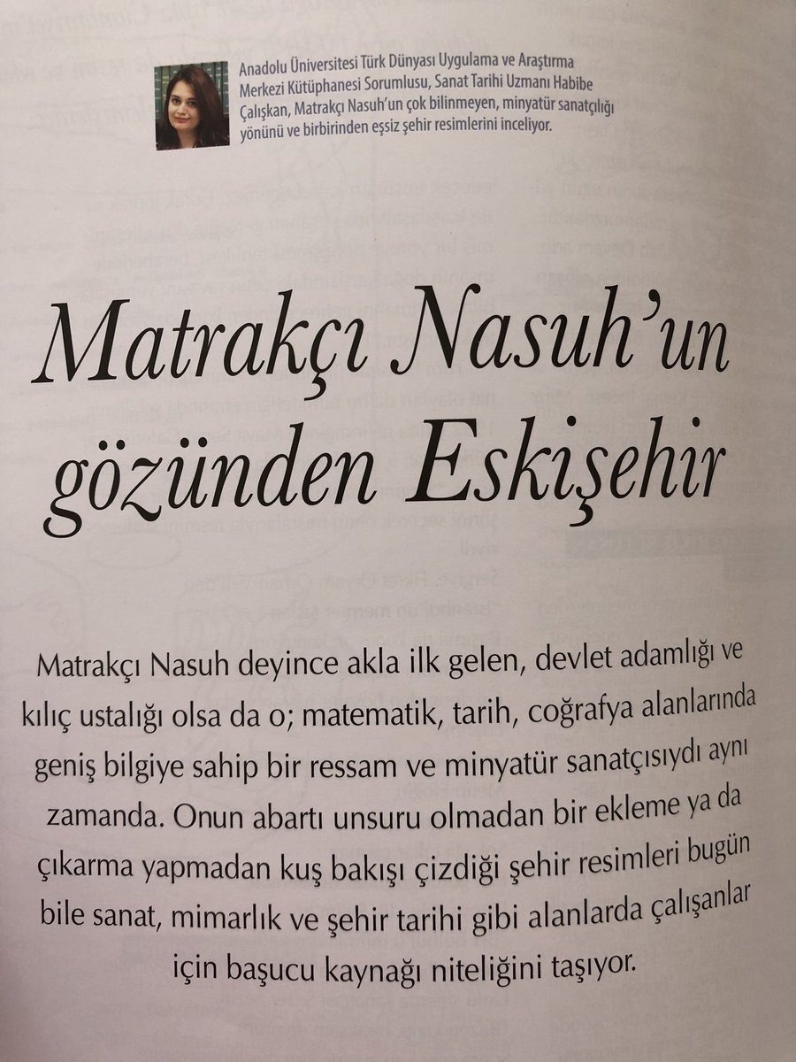 tasvirsanatlari's tweet photo. İnsan yaşadığı şehrin belleğine hizmet etmeli. 

Fahri Eskişehir’li olarak Matrakçı Nasuh’un gözünden ve fırçasından Eskişehir’i yazdım. Okumak isteyenler @ithafsanat dergisini edinebilir. https://t.co/E6ivG5wdRV