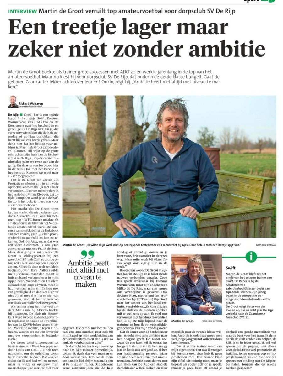 supporterado20's tweet photo. Oud @ado20 #martindegroot naar #svderijp https://t.co/HzHC2pn6Ze