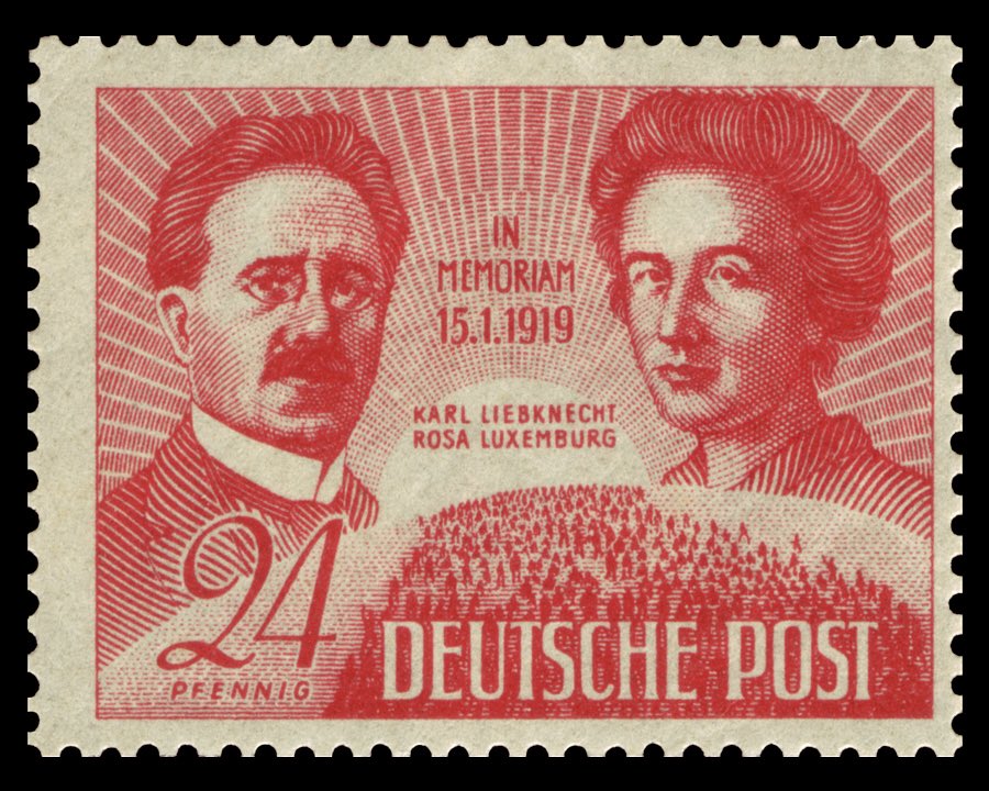 ComradeDRaja's tweet photo. Rosa Luxemburg and Karl Liebknecht were founders of the Spartacus League which later became the Communist Party of Germany.

They were executed this day in 1919 for their anti-War views.

Their works and martyrdom influenced &amp; inspired communists world-over.

Heartfelt tributes! https://t.co/fGcxMAI1ox