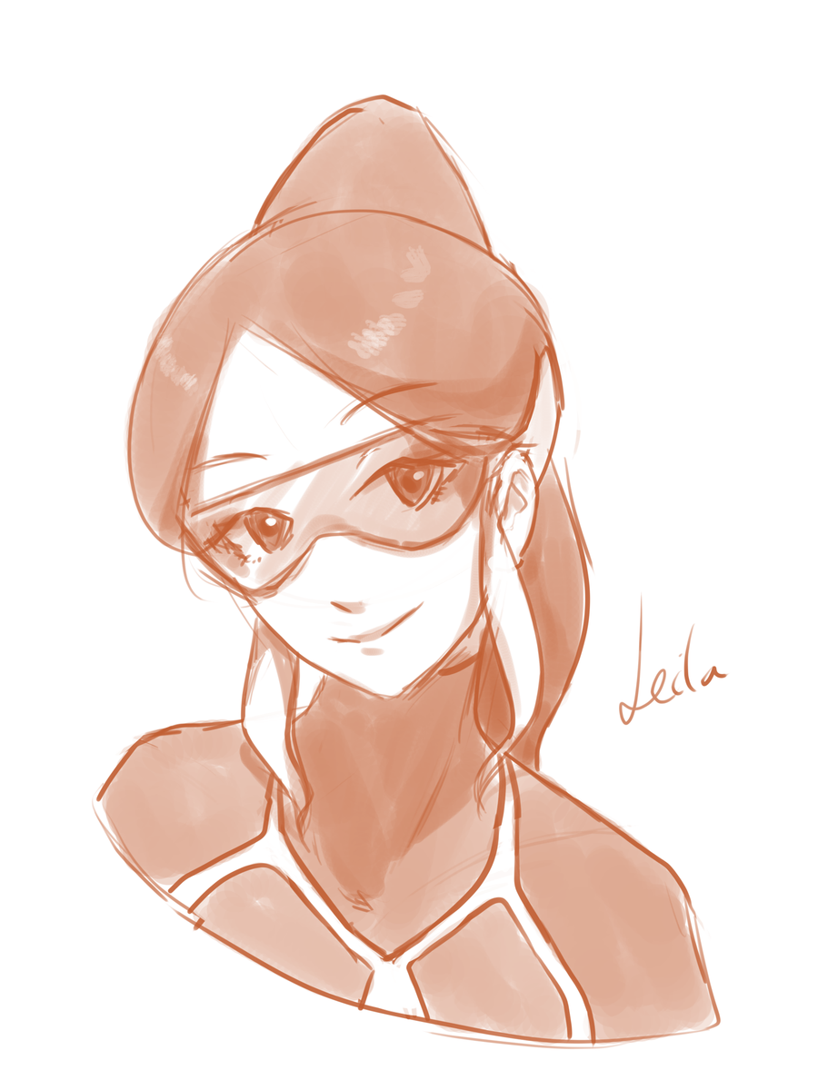 BoiDratini's tweet photo. wanted to make more Leila art! have a sketch because that's all I can really do rn ;u; gotta work on my coloring skills https://t.co/w8dpUTQeGz