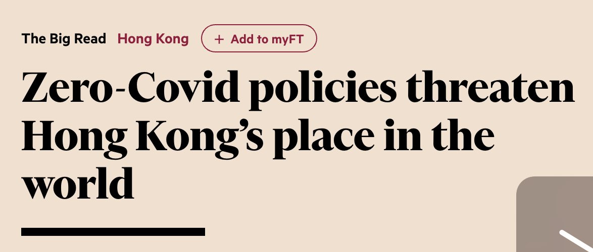 TwoCompBlog's tweet image. OK @FT we get it, you don't like the Hong Kong quarantine rules. Can we move on, now?