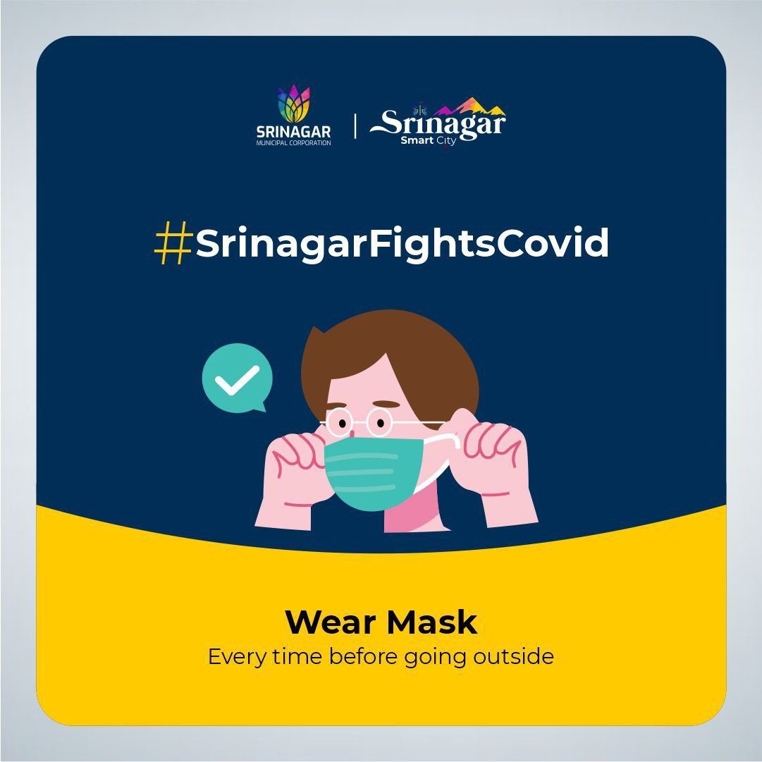MayorofS's tweet photo. Dear fellow Srinagarites,

Help us to help you! Follow the FIVE important ‘COVID-19 Appropriate Behaviour’ Points and ask those around you to follow CAB!

We are in this TOGETHER Srinagar! Let us collectively defeat COVID once more!

#SrinagarFightsCOVID https://t.co/N0KyYMnx6l