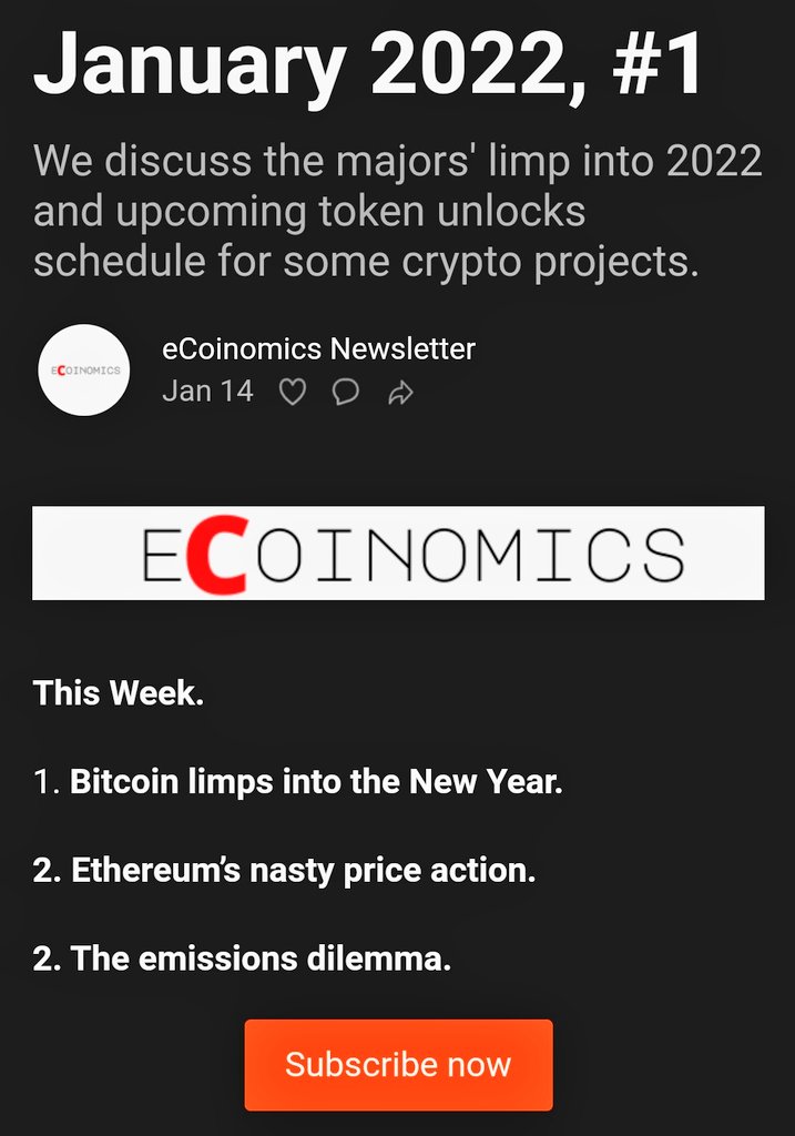 CRAspaces's tweet photo. Ding Ding Ding...
And our freshly pressed #1 issue of our 2022 #eCoinomics newsletter is out.
Are you following us?
Do you tune-in to #CryproRoundupAfrica every Thursday?
Are you signed up to the newsletter?
Don't dull...
https://t.co/LVFqf1vPq7 https://t.co/G9WyW3kCxJ