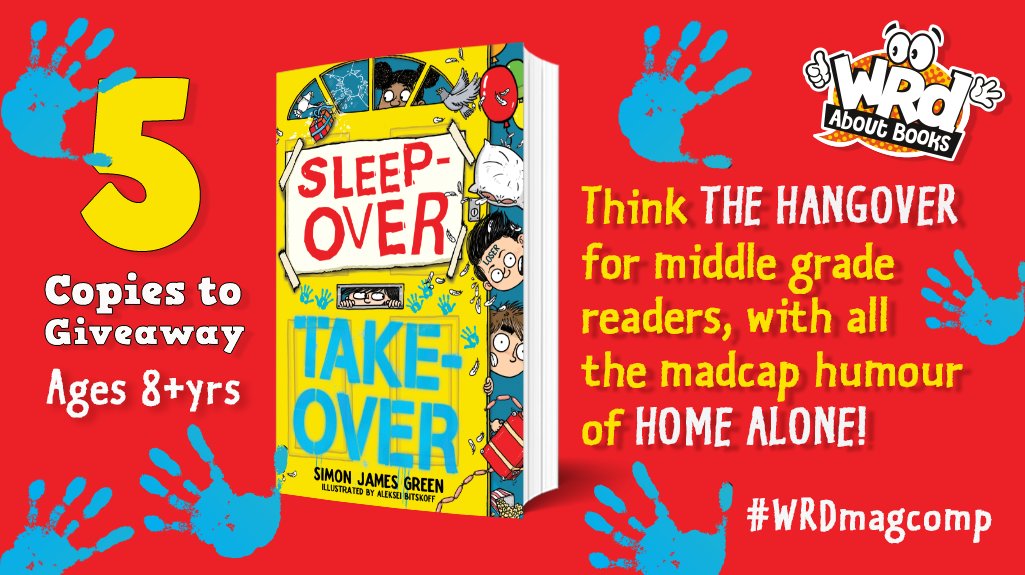 Dorky unpopular Otis wakes up the morning after a sleepover party…IN A WEDDING DRESS &amp; a donkey is drinking at a choc fountain WHAT happened!?  
We've 5 #SleepOverTakeOver's by <a href="/simonjamesgreen/">Simon James Green</a> ✏️<a href="/Bitskoff/">Aleksei Bitskoff</a> to giveaway - RT/Flw by 21 Jan for the chance… #WRDMagComp <a href="/scholasticuk/">Scholastic UK</a>