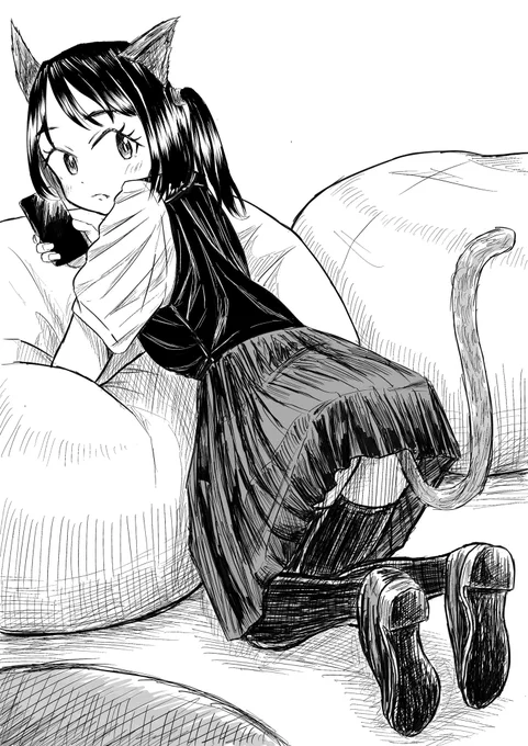 去年から放置してた絵ようやく描いた! 