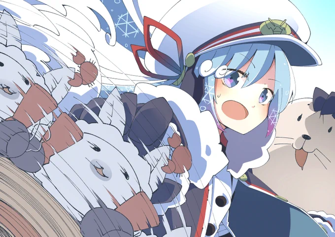 ぐるぐるぐる🌀 #雪ミク 