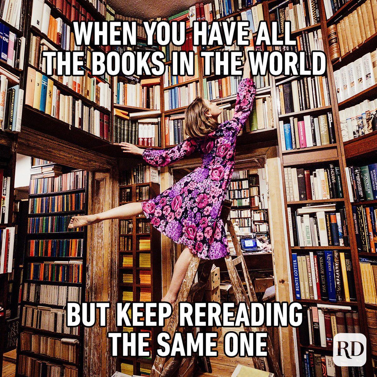 BookstrOfficial's tweet photo. Everyone has that one book that you can never get enough of! what is yours?
#bookmeme #bookish #booklover #bookloverproblem
(PC: Reader's Digest) https://t.co/3nJTun1OsY