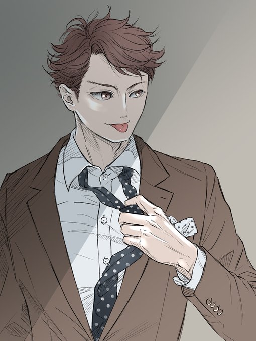ネクタイを緩めるのtwitterイラスト検索結果