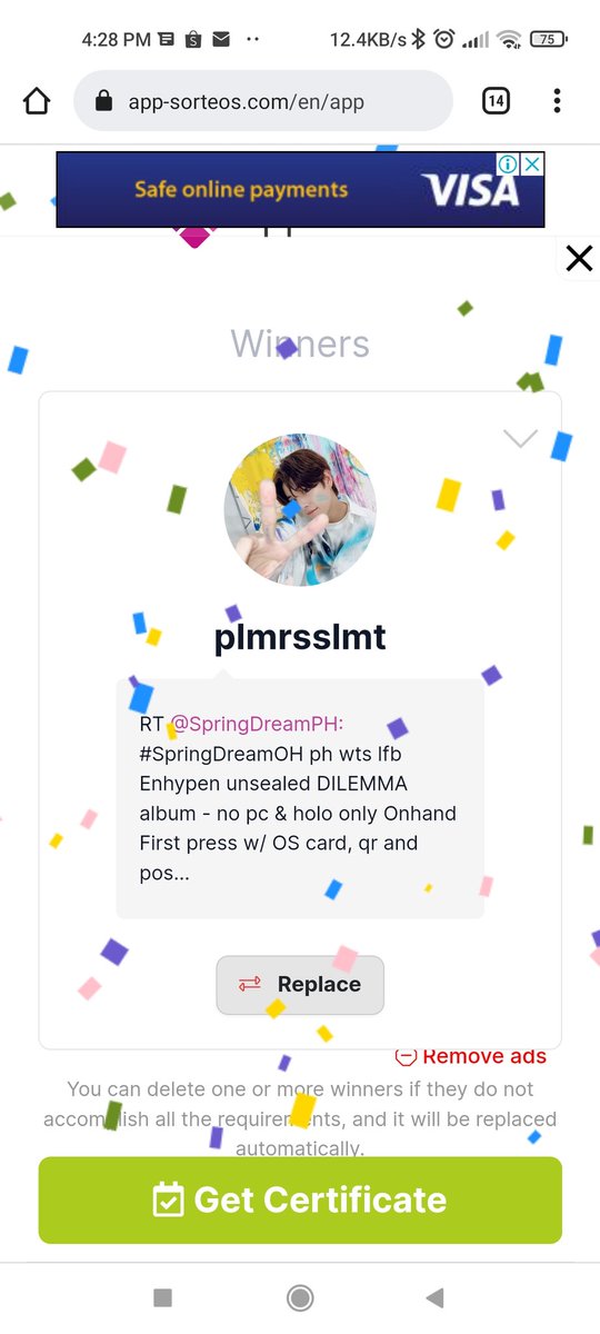 SpringDreamPH's tweet photo. #SpringDreamGA
2nd WINNER
Congrats! dm me to claim π https://t.co/GpdyAYhnAj