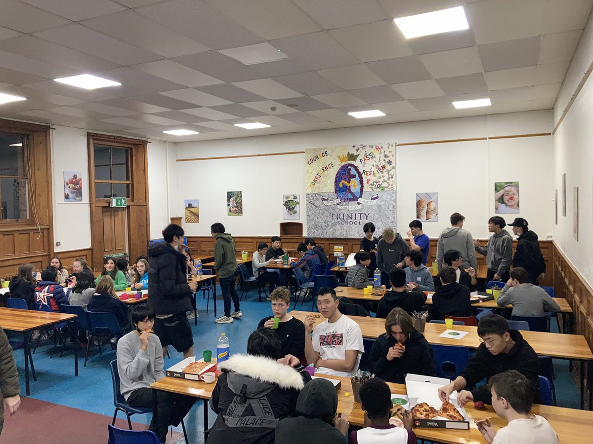 One of the many benefits of being part of <a href="/Alpha_Schools/">Alpha Schools</a> is the connection with our other schools. This weekend we have welcomed <a href="/sch_beechwood/">Beechwood School</a> for a mini break by the sea. Our boarders gave them a warm welcome, with pizza! <a href="/prepheadtrinity/">Trinity Preparatory School</a> <a href="/BSAboarding/">BSA Boarding</a> <a href="/isaschools/">The Independent Schools Association (ISA)</a> #trinitylife