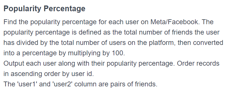 TawareShrutee's tweet photo. #66daysofdata by @KenJee_DS 
Day 10
SQL Interview Question from @StrataScratch 
Level: Hard by Meta/ FB

Key Takeaway: Always follow the UFC approach while solving any SQL problems.
U - Understand the data
F - Formulate the approach
C - Code Execution

https://t.co/RYNi7eVt6u https://t.co/JorrI5X8Zq