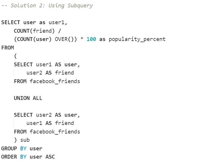 TawareShrutee's tweet photo. #66daysofdata by @KenJee_DS 
Day 10
SQL Interview Question from @StrataScratch 
Level: Hard by Meta/ FB

Key Takeaway: Always follow the UFC approach while solving any SQL problems.
U - Understand the data
F - Formulate the approach
C - Code Execution

https://t.co/RYNi7eVt6u https://t.co/JorrI5X8Zq