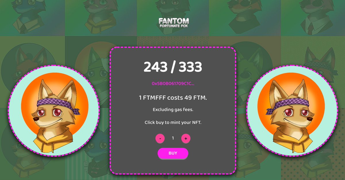 Nft100_digital's tweet photo. 📢Mint now https://t.co/wW3SOZ9o6k 🦊🦊🦊 #NFT #NFTGiveaway  #FTM #Fantom $FTM #NFTCommunity #nftcollector #nftcharity #fox #Fortune #pfp #Hold2Earn #nft100 https://t.co/JihOdXbIH3