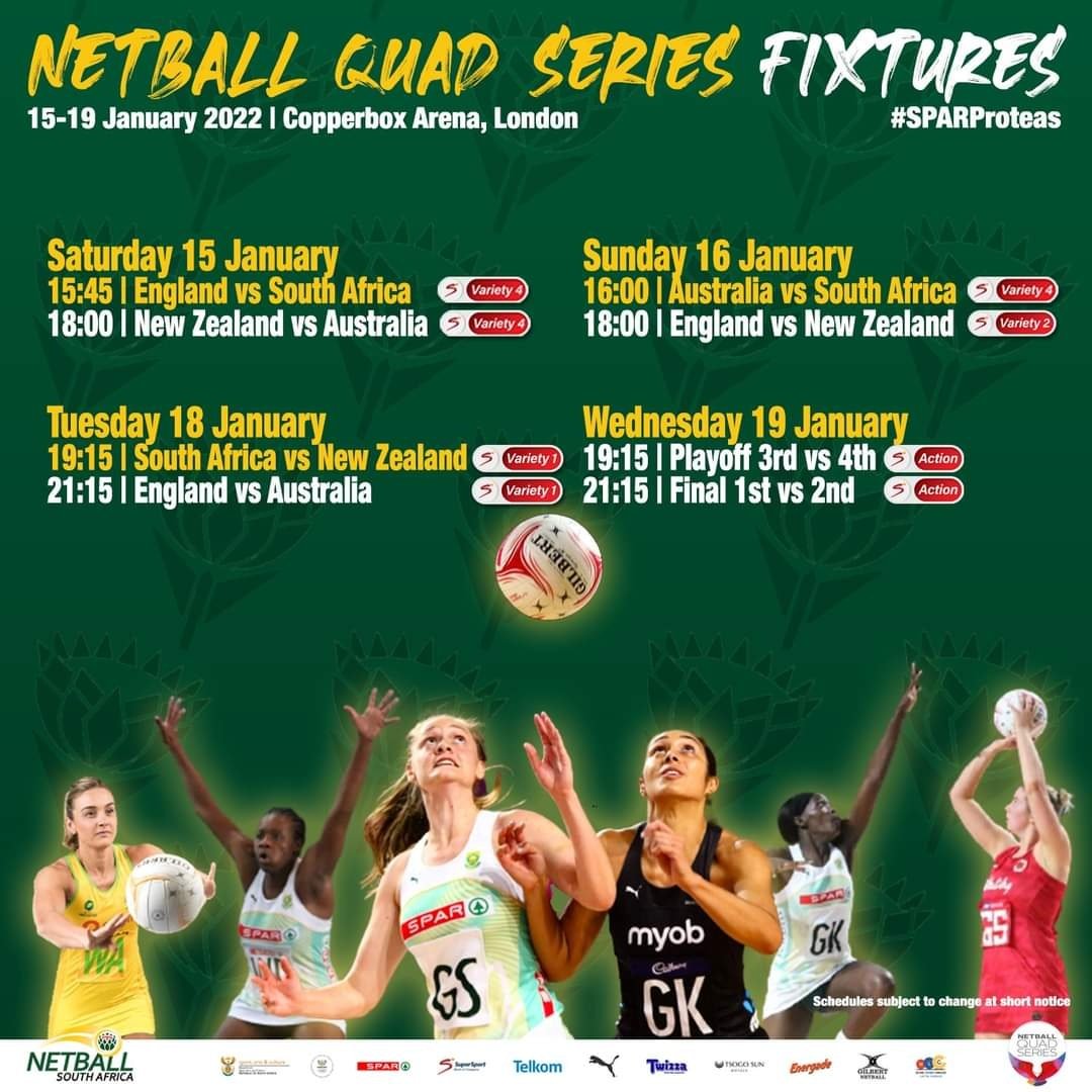 KZNSC wishes @netballsa the best of luck during today's game and the entire competition! Continuously keep in mind that when the going get tough, the intense get going! #sparproteas 🇿🇦 Don't miss all the action Live 📺 @SuperSportTV Variety 4 Channe 209