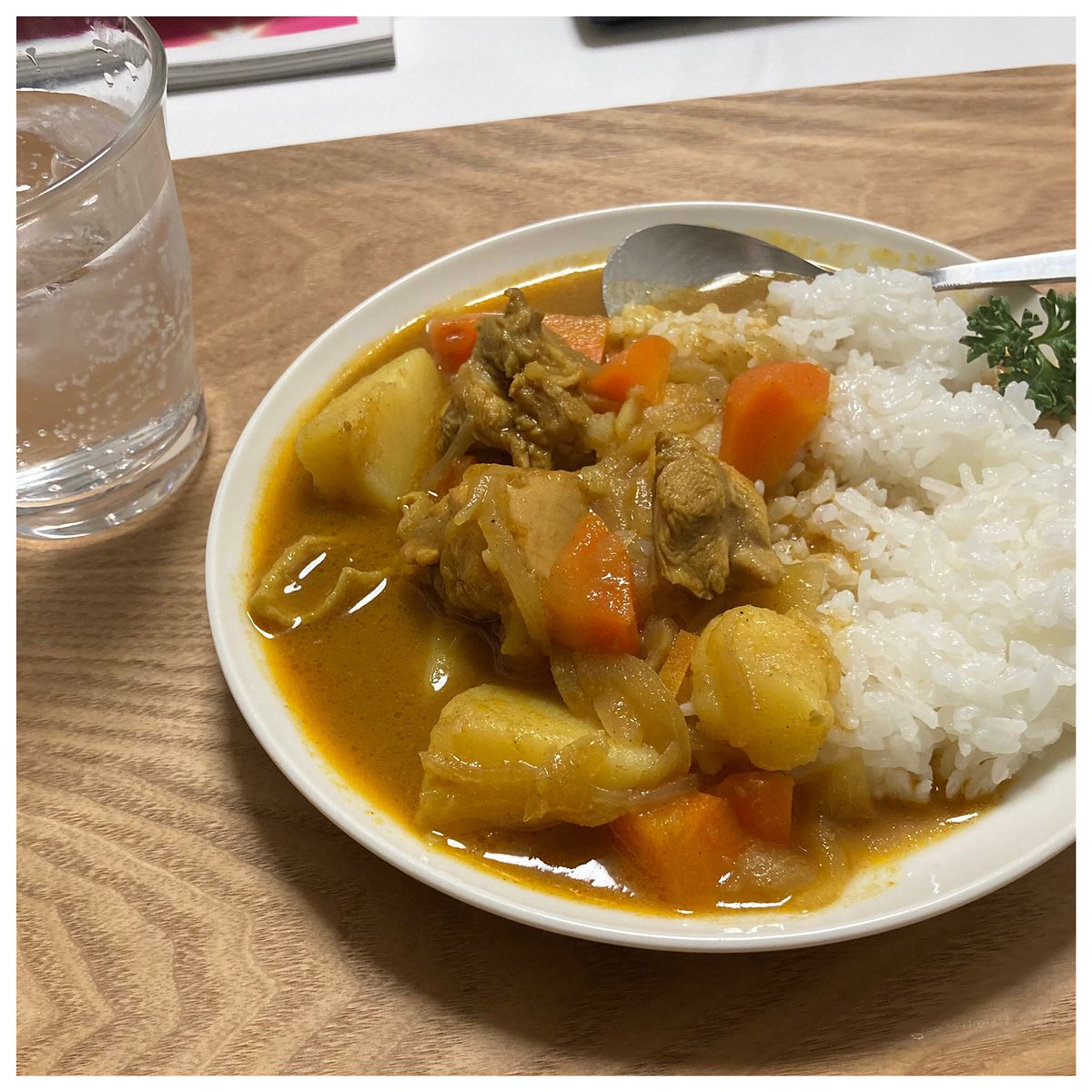 チキンカレー、完成！