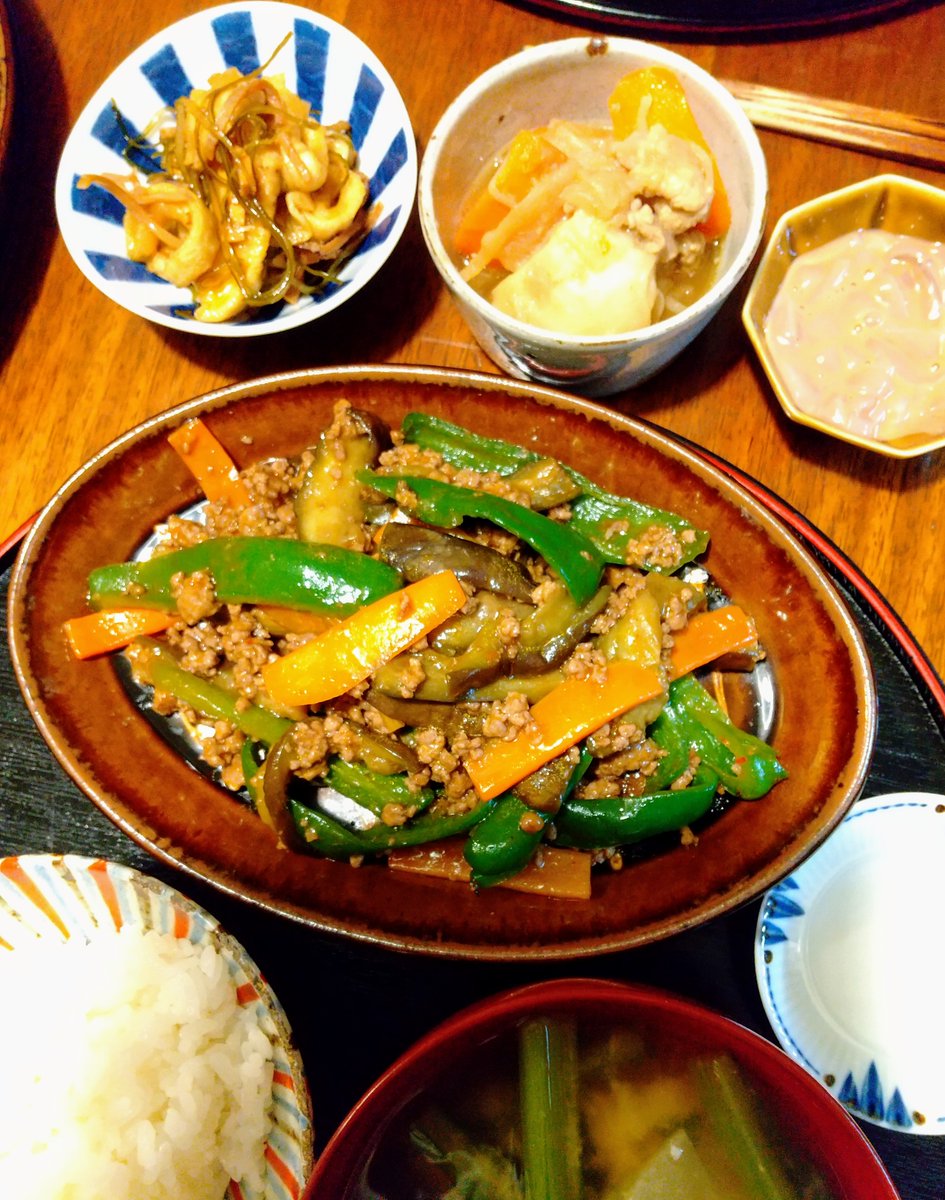 今週の夕飯//まとめて4日分 麻婆茄子、 お刺身丼、生姜焼き、タラのムニエル😀 ＃Twitter家庭料理部 ＃料理好きな人とつながりたい