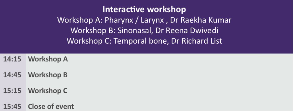 BSHNI_UK's tweet photo. Calling all ENT Trainees! Join our refresher course on Imaging of Pharynx, Larynx, Sinuses &amp; Temporal bone! Program includes Interactive Workshops EARLY BIRD rates closes on 23 January 22 REGISTER: https://t.co/XIGEYc59J0 https://t.co/X1JZVOEqPm