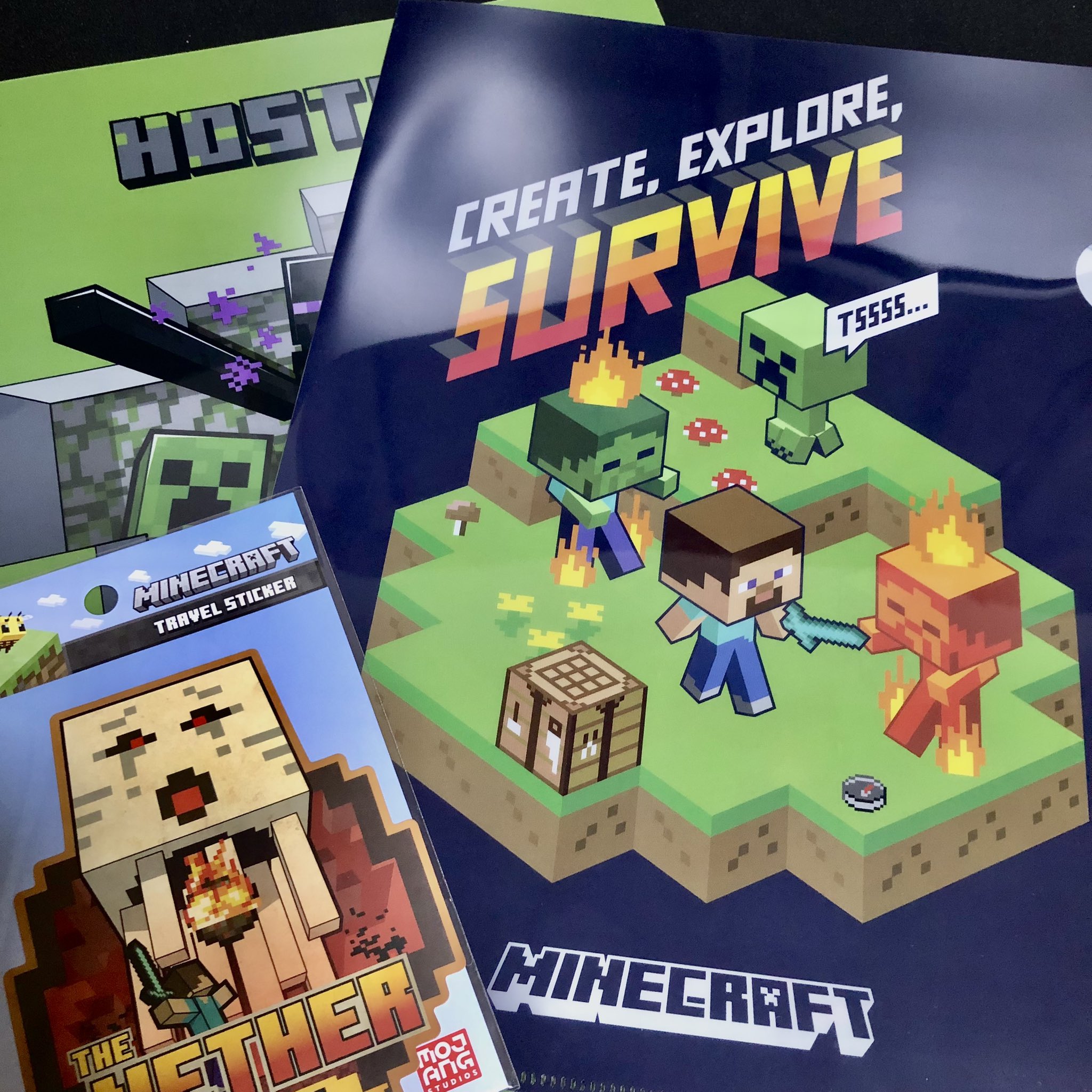 デザイナーが始めるマインクラフト Vvに行くとついついグッズに手を出してしまう プリントした設計図でも入れとこ いっぺんに買わずにちょこちょこ揃えるのがまた行く時の楽しみになってます Villagevanguard ヴィレッジヴァンガード Minecraft