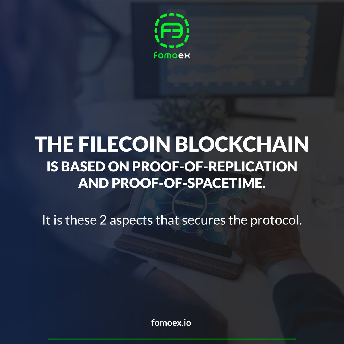 fomoex's tweet photo. The Filecoin blockchain is based on Proof-Of-Replication and Proof-Of-Spacetime. It is these 2 aspects that secures the protocol. #fomoex #filecoin #personalmining #business #opportunity https://t.co/rGXFqJ0fo2