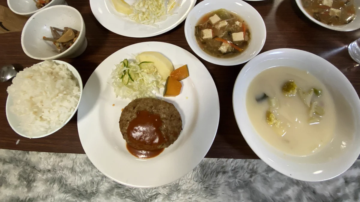口コミがひどい宿に泊まってみたら…ハンバーグは石ではなかったw