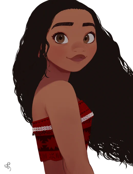 #MOANA 
初描きモアナ 