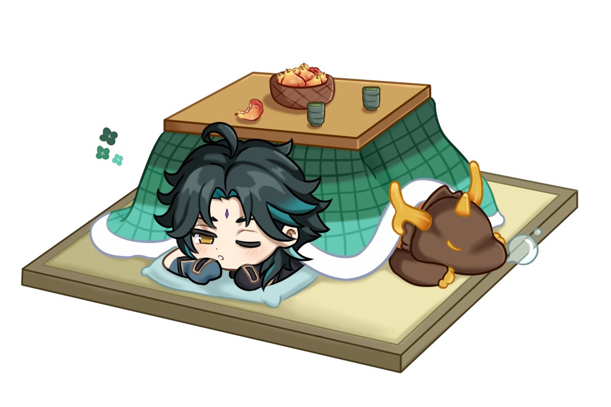 uuteki on Twitter "a sleepy xiao for the fan art contest ! (i started the venti shimeji but i