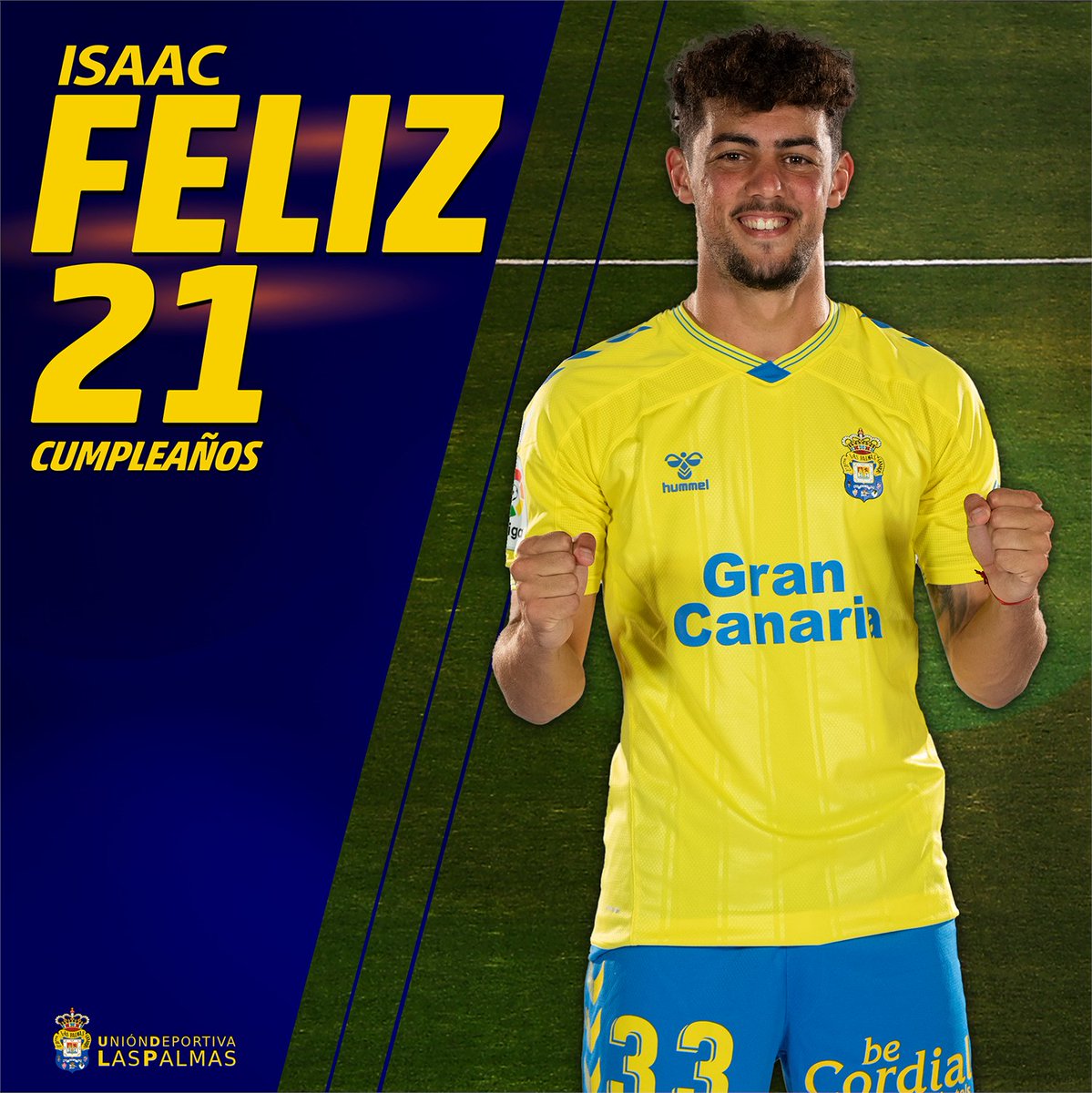🥳 Hoy seguimos de cumpleaños... 
¡Turno para <a href="/Isaachdez101/">Isaachdez10</a>! 🍰

¡MUCHAS FELICIDADES! 🥳👏🏽 
#LaUniónHaceLasPalmas 💛💙