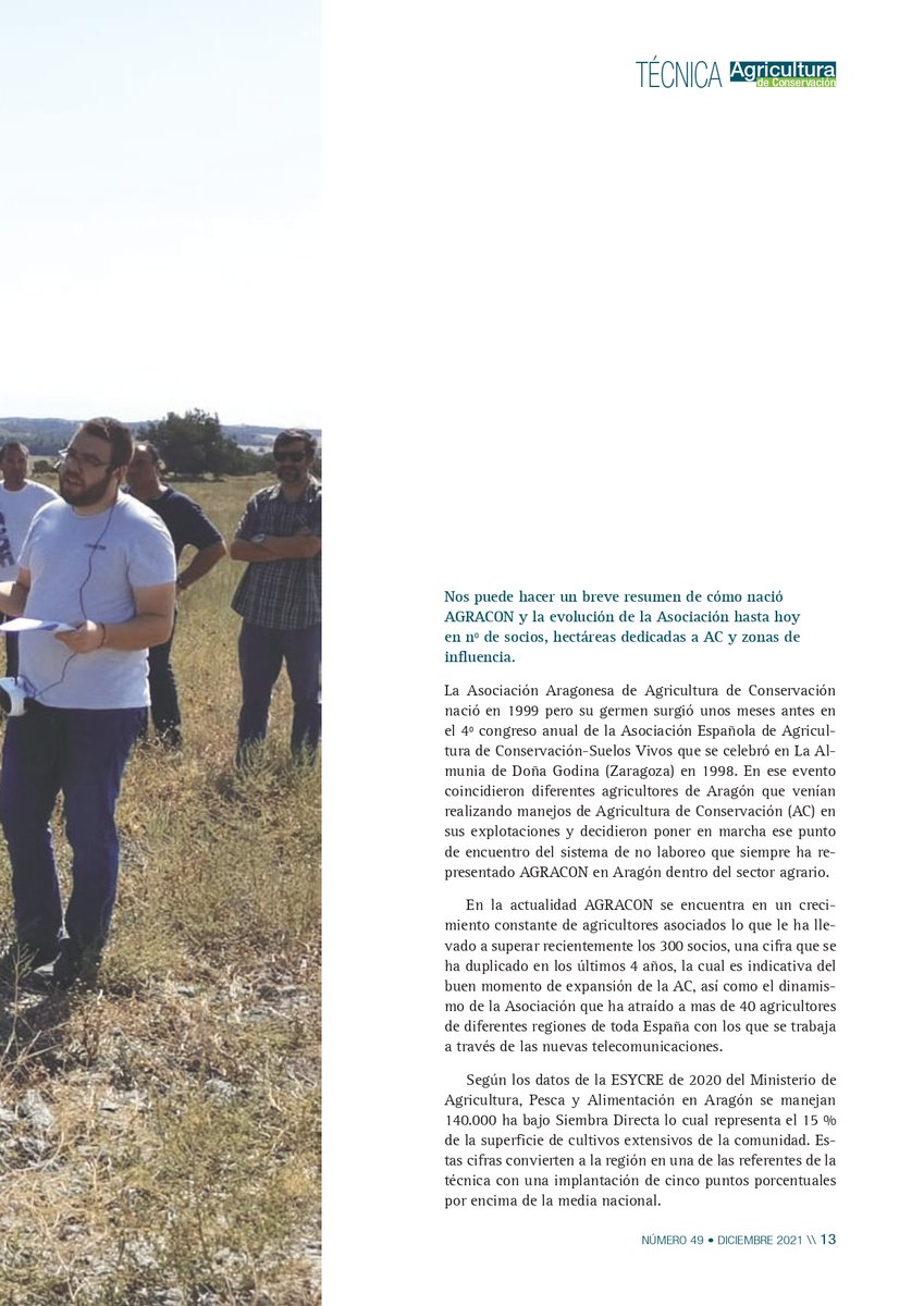 AGRACONolaboreo's tweet photo. 📰Hoy os traemos la entrevista de Carlos Molina, uno de nuestros técnicos para la revista de @AEACSV.
🗣️"El suelo no necesita descansar, el suelo tiene hambre. Tendremos que conocer como se alimenta y alimentarlo."
⬇️➕ https://t.co/7FyuoY8PvC