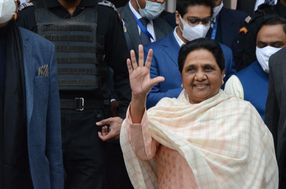 #Abkibaar_Paanchvibaar_ChiefMinisterUP                                                     History is going to be created again…. 5th time Chief Minister of UP 2022.
<a href="/Mayawati/">Mayawati</a> <a href="/satishmisrabsp/">Satish Chandra Misra</a> <a href="/bspindia/">Bahujan Samaj Party</a>         #UPElections2022
