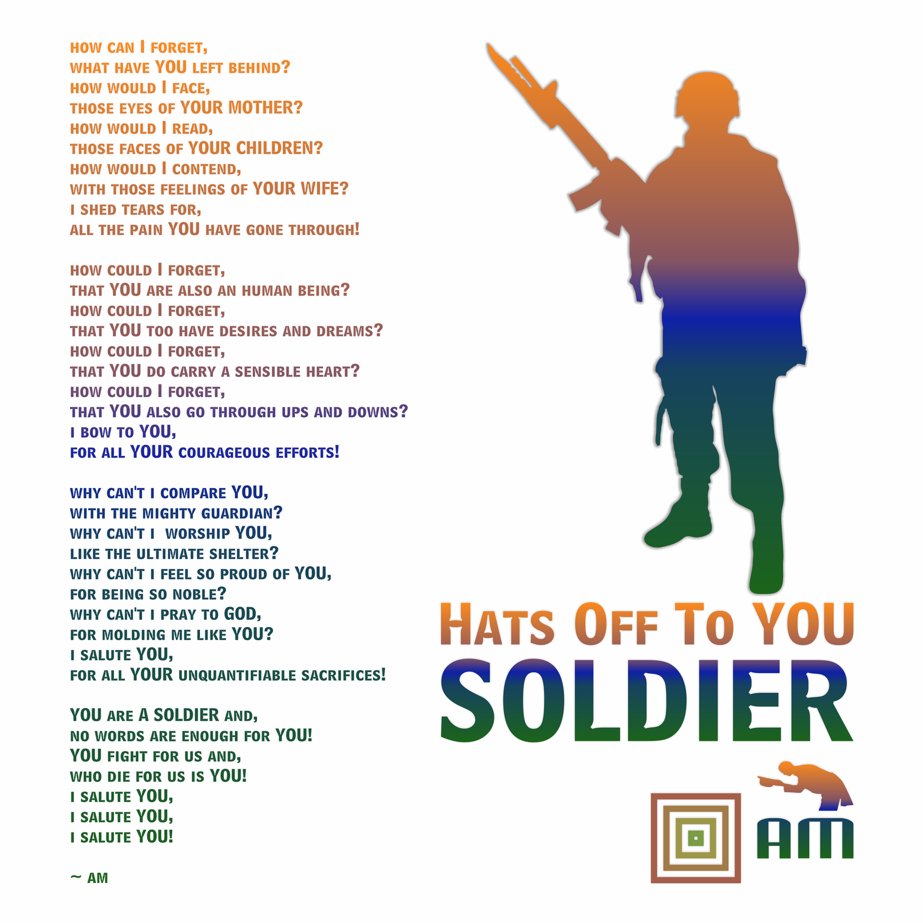 Soldier and give me salute