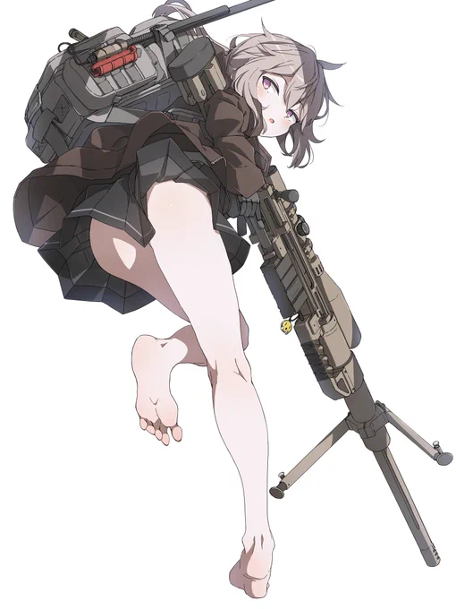 裸足なM200とタイツ差分
#ドルフロ 