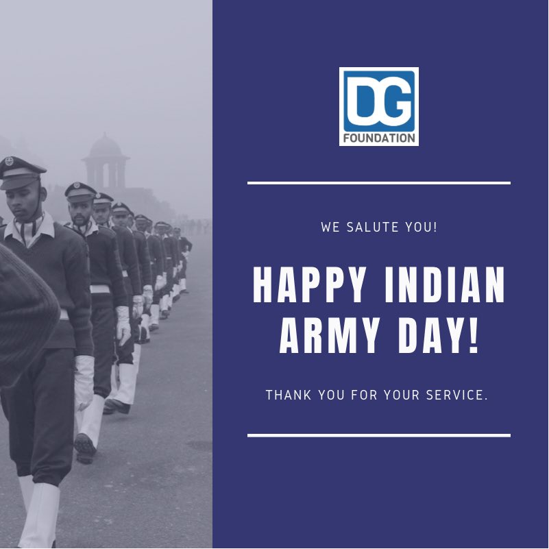 dgf_india's tweet photo. On the occasion of #IndianArmyDay2022, we salute our courageous soldiers. 

Thank you for your bravery and loyalty to our country 🇮🇳 🙏🏻

Visit https://t.co/X3TrJvNozS to learn more about us. https://t.co/ISuwCPtl5T