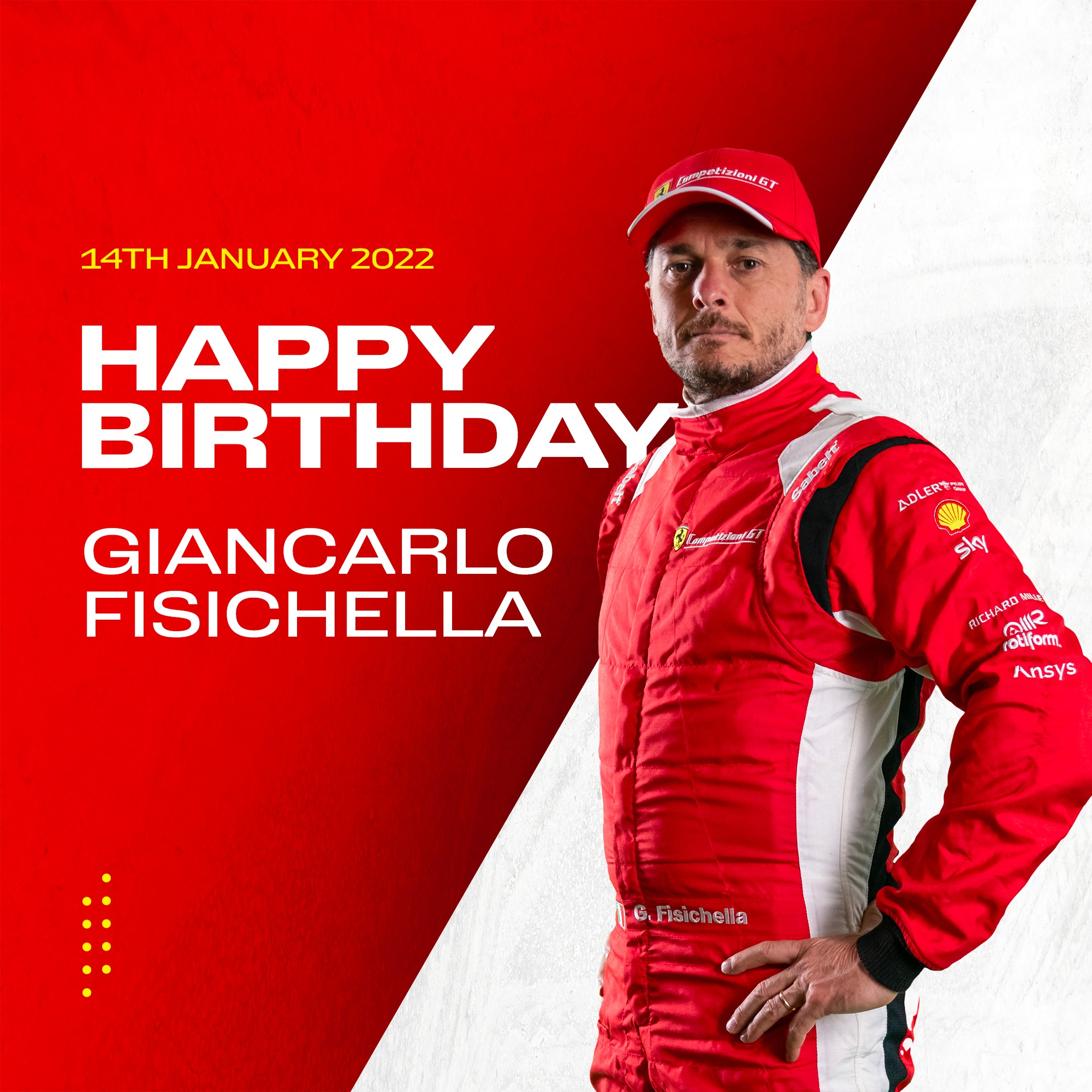 Happy birthday Giancarlo Fisichella  