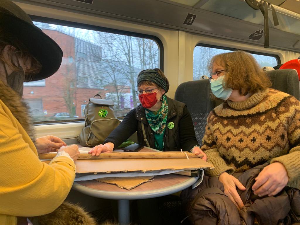 <a href="/LudlowXr/">XR South Shropshire</a> and <a href="/XRMarches/">XR Welsh Borders</a> rebels on their way to Cardiff to protest against the draconian Police, Crime, Sentencing and Courts Bill. #ProtestIsNotACrime #PCSCBill #KillTheBill