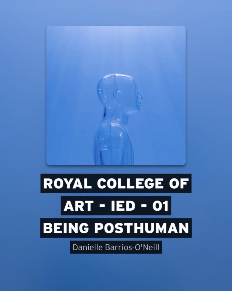 If you fancy a bit of #posthumanism this weekend… As part of our IED Seminar Series, @superblued does a provocation on our posthumanity & why it matters for regular people. Listen on Soundcloud soundcloud.app.goo.gl/w7bC21qWjC79hY… #art #design #contemporaryart #anthropocene @RCA
