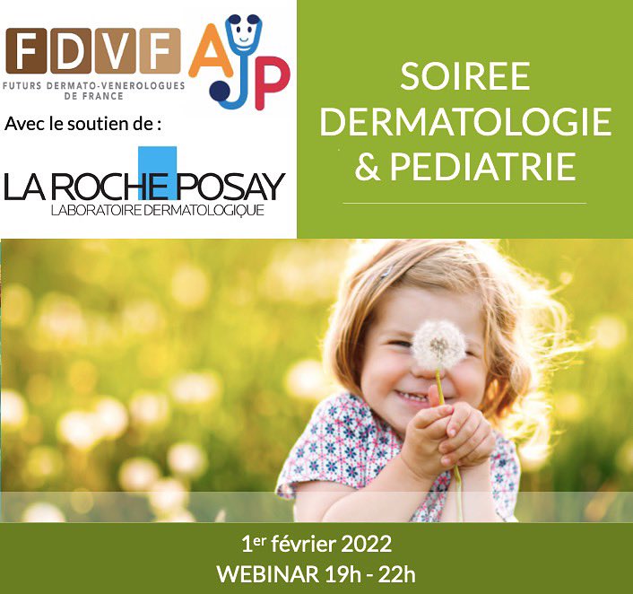 fdvf_de's tweet photo. ⏰ ⭐ COMING (VERY) SOON ! Webinar Dermatologie &amp; Pédiatrie FDVF/AJP le 1er février 2022 
➡️ La diffusion se fera via la plateforme directement accessible sur notre site internet https://t.co/htFM5FTkRK
➡️ Le mot de passe d’accès au Webinar vous sera envoyé par mail la veille ! https://t.co/CwUgsbiywp