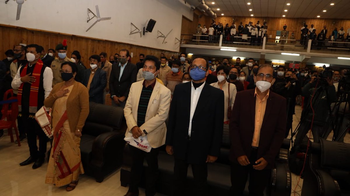 himantabiswa's tweet photo. Established in 1944, Nowgong College has given many bright minds to the state &amp; the country.

Humbled to be among the students, faculty &amp; alumni of the prestigious institution while declaring it as a State University. https://t.co/FYi7OkUyw3