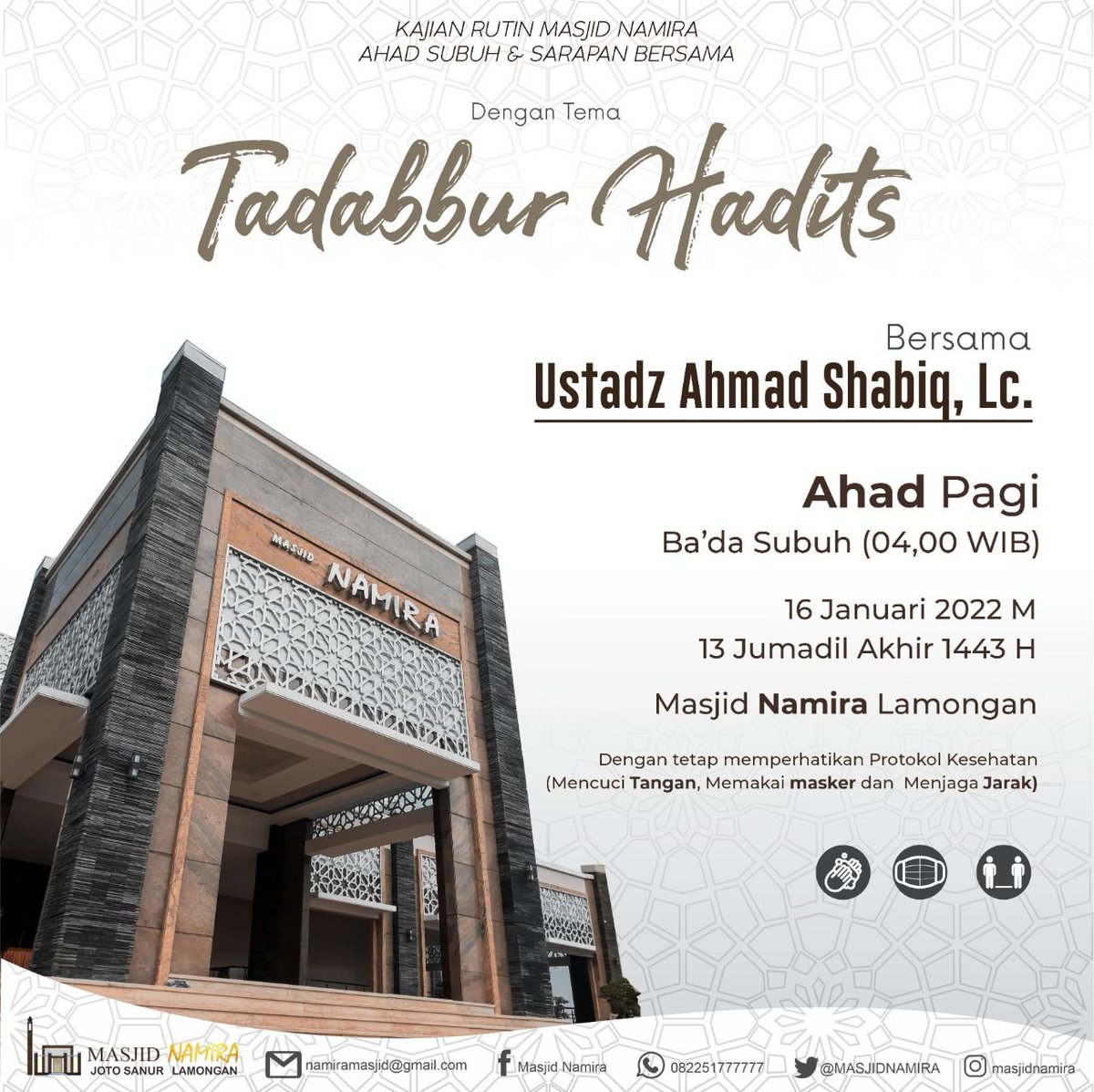 Kajian akhir pekan ini

#LamonganMengaji #infokajian #agendakajian